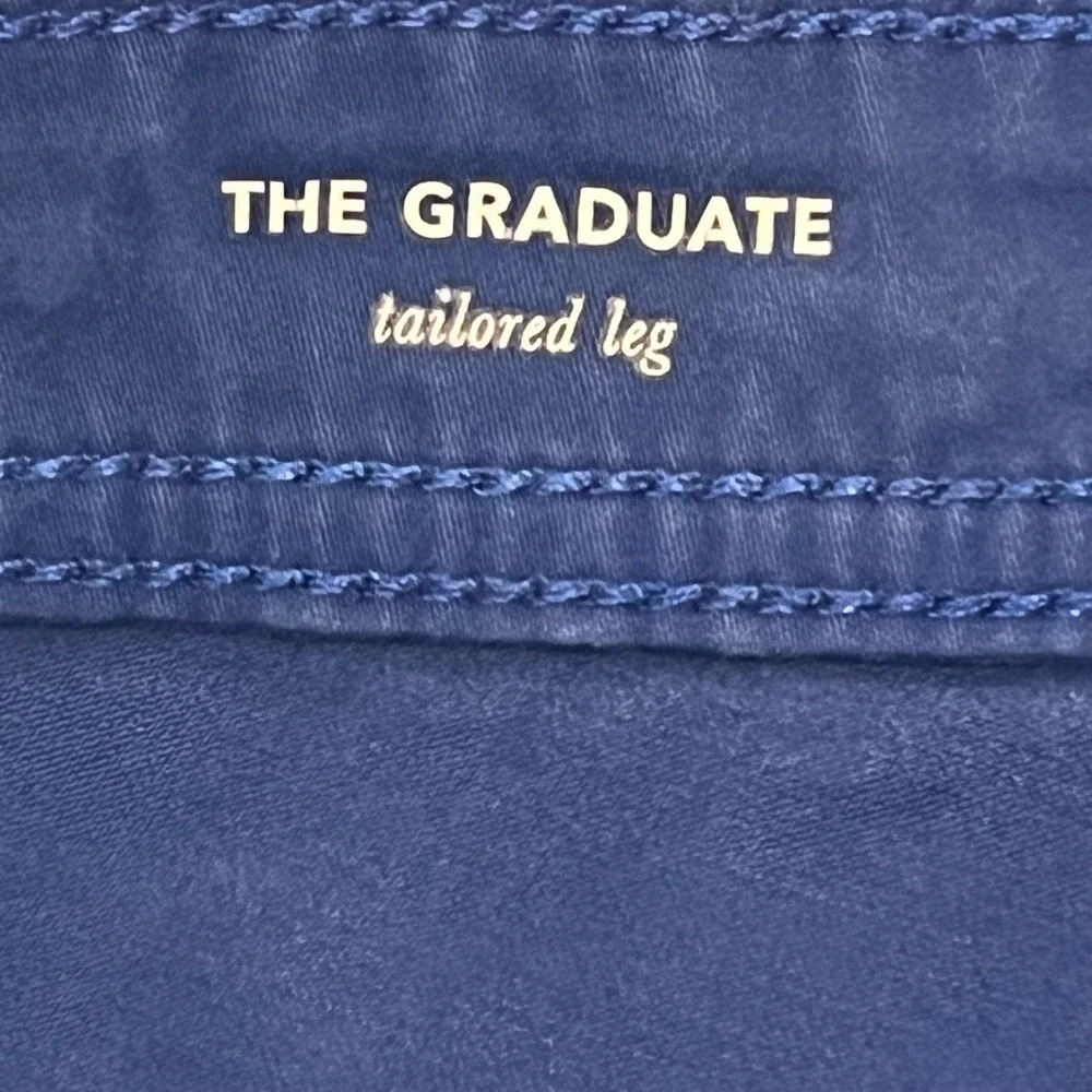 AG Adriano Goldschmied The Graduate Pants Mens 36x34 Blue Tailored Leg